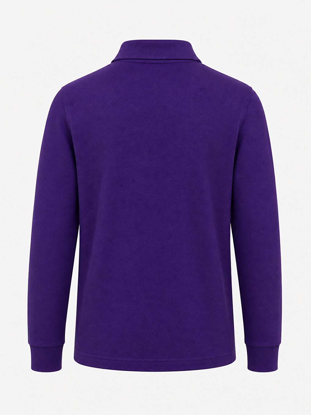 Mor Kids Polo Yaka Basic Uzun Kollu Unisex Erkek Çocuk Tişört-2