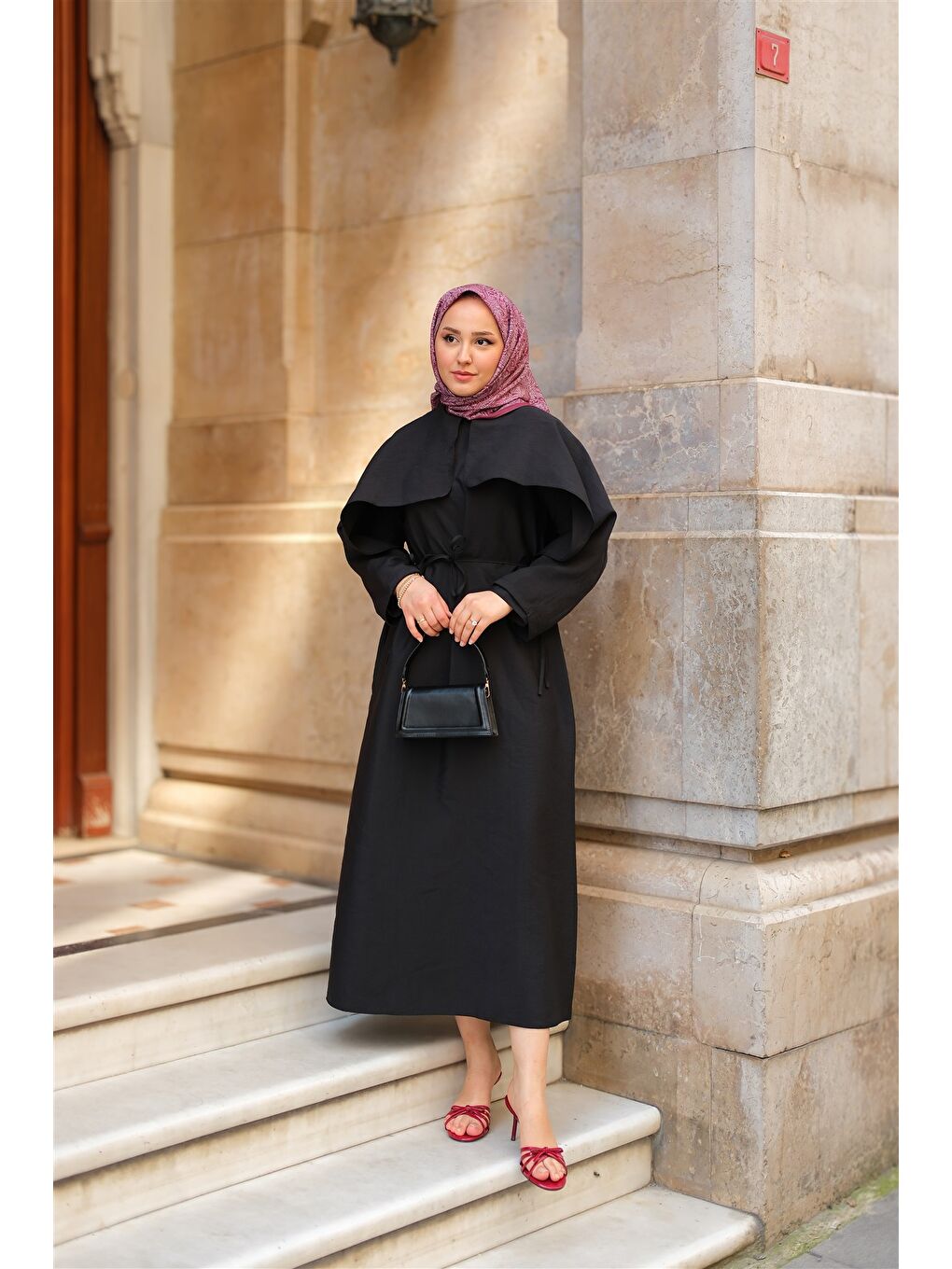 Kadın Lovise Rüzgarlık Elbise Siyah-1