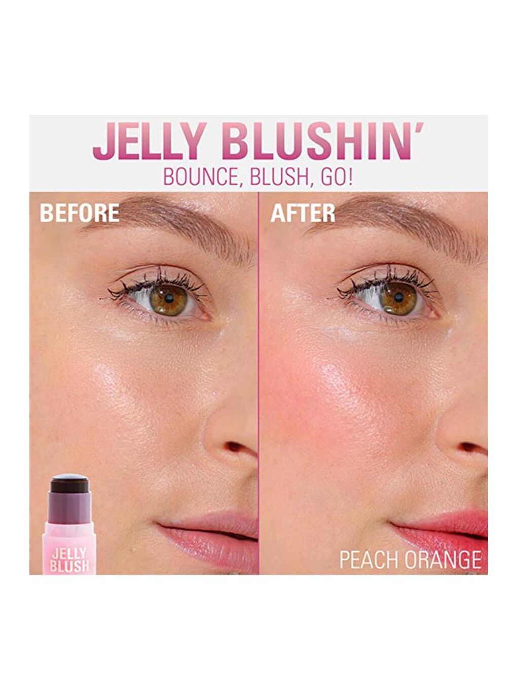 Jelly  Lıp&Cheek Peach Oran Blush Stıck-5