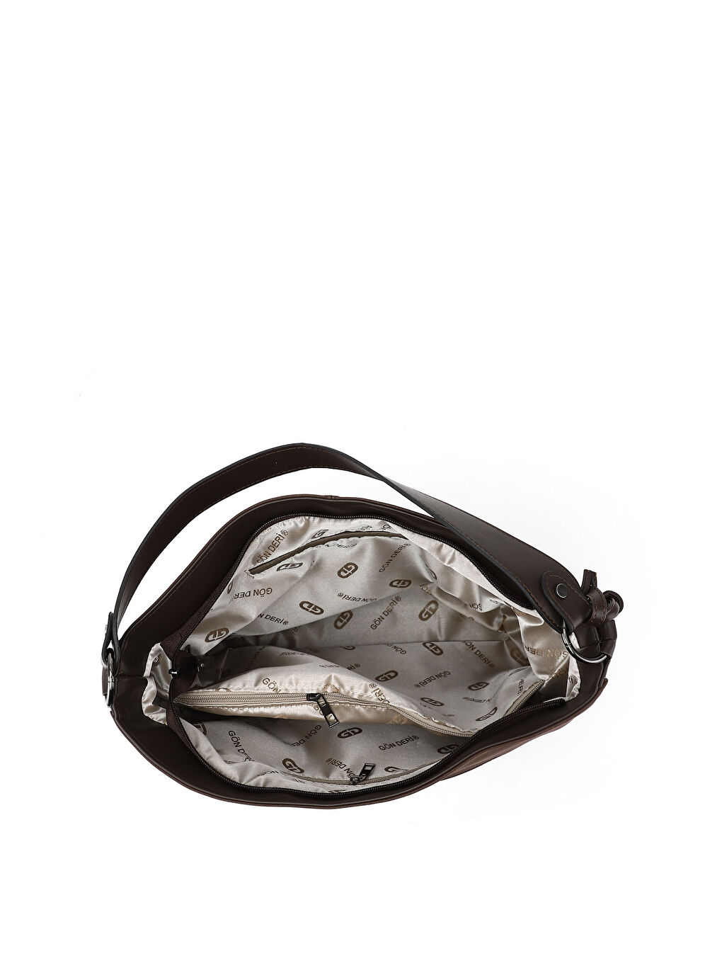 Kahverengi Kadın AÇIK KAHVERENGİ Püsküllü Omuz Çantası-4