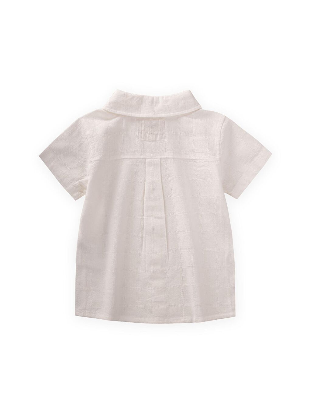 Ekru Erkek Çocuk Desenli Gömlek-1