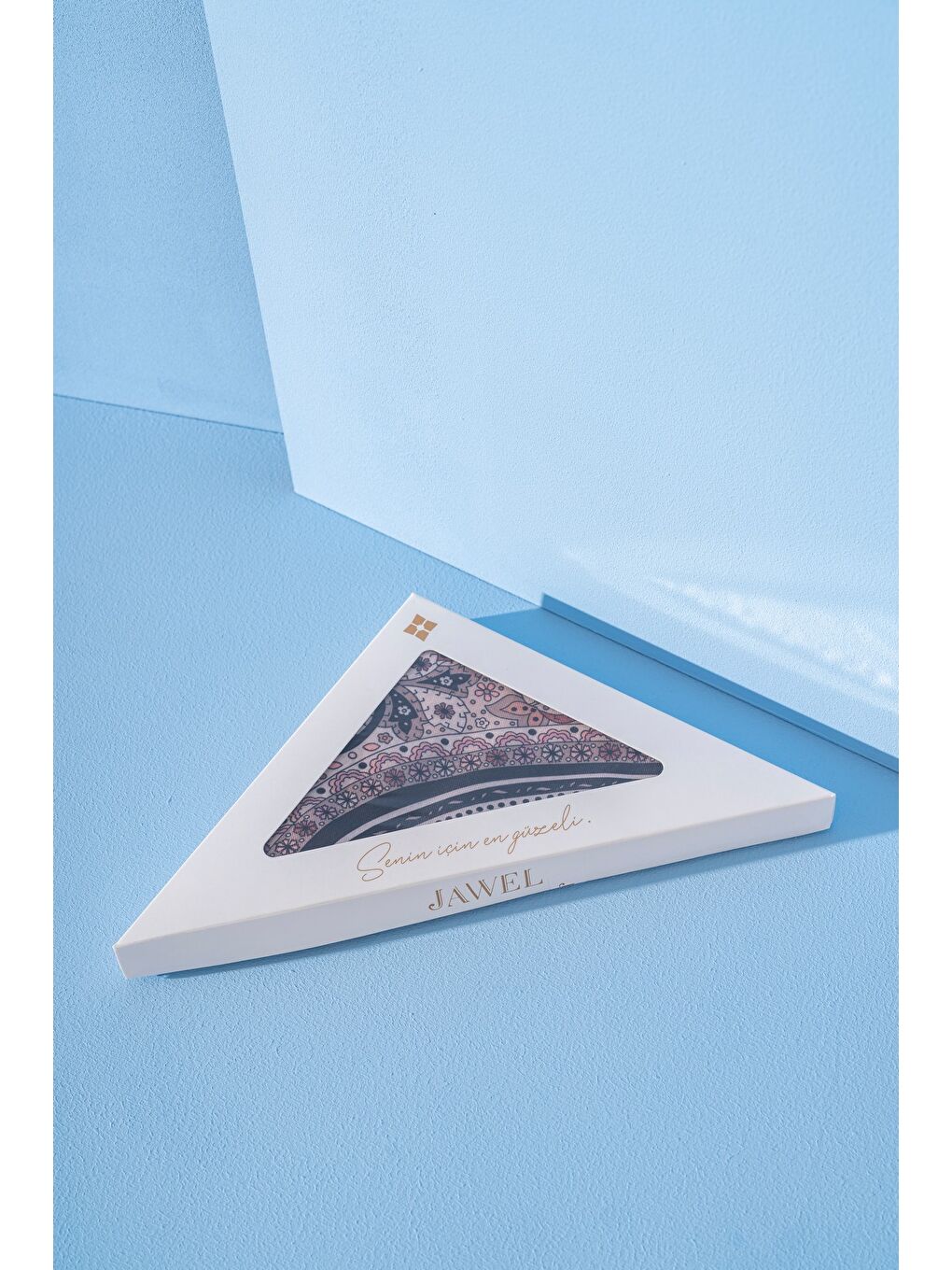 Bordo Kadın Etnik Desen Soft Alinda Şal-2