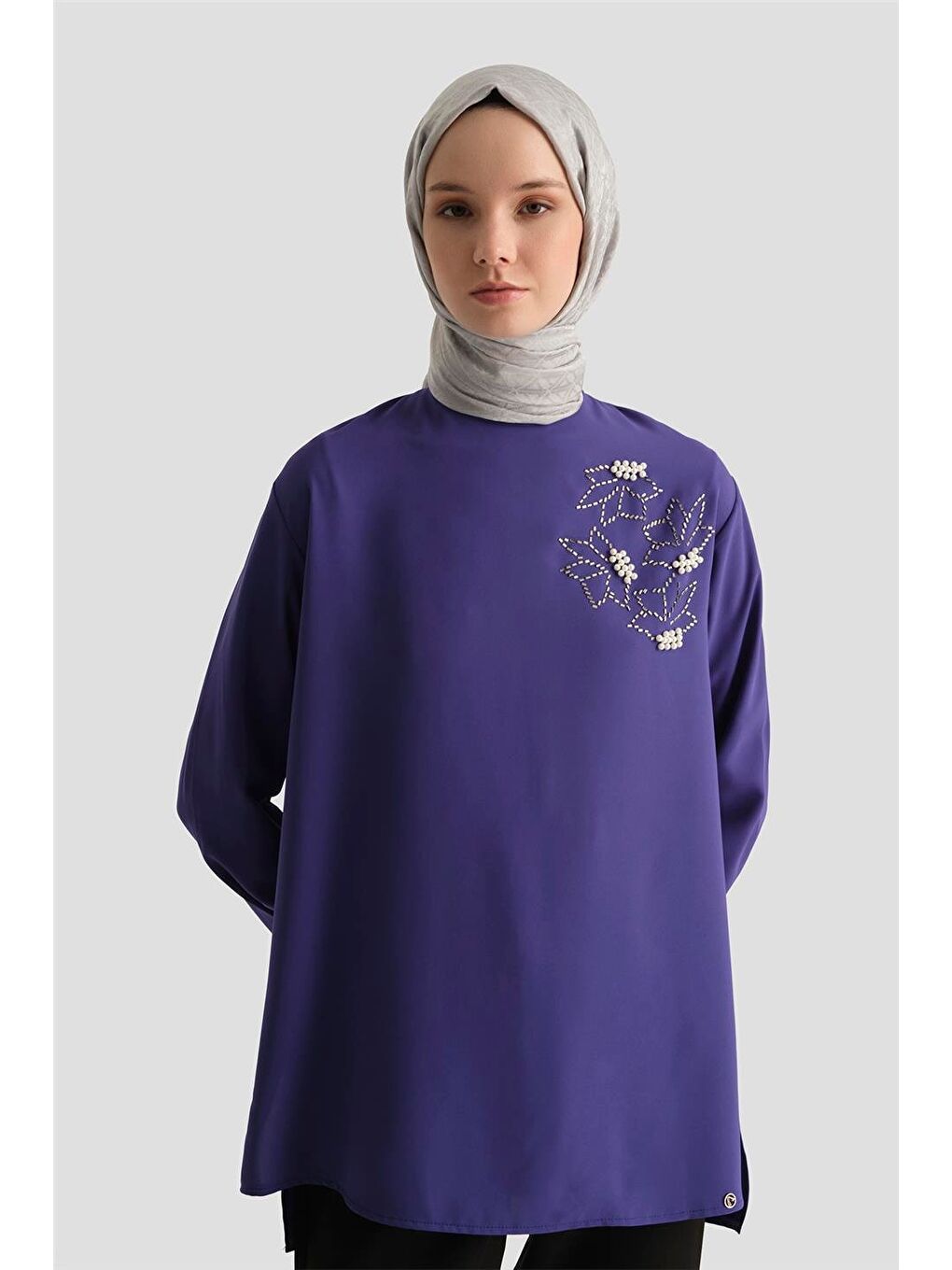 Trend Tunik 25Yt443 Morcivert-2