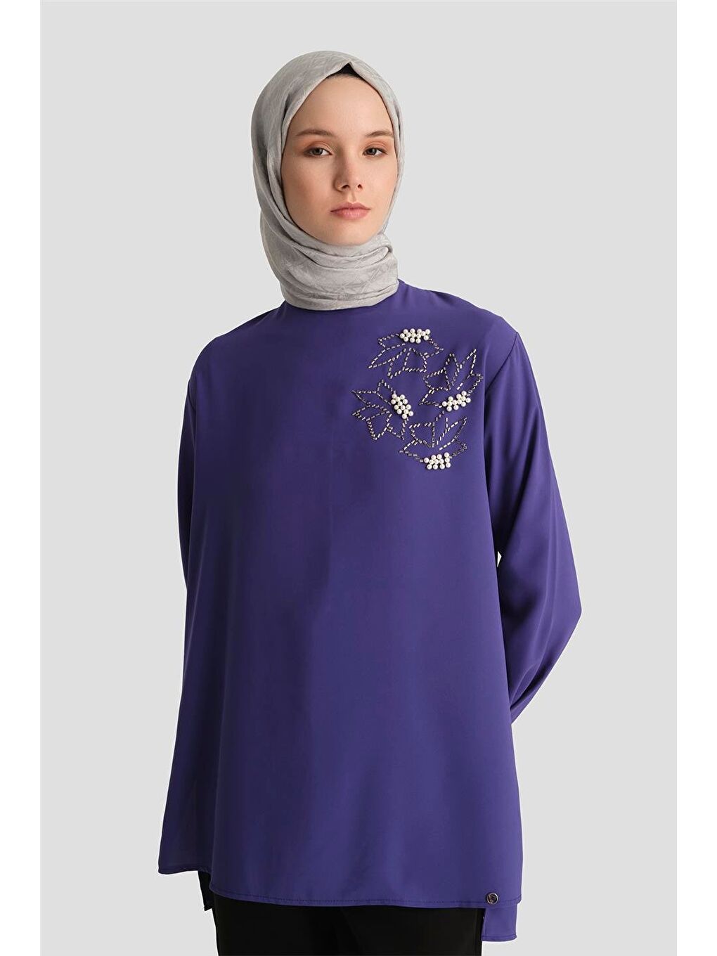 Trend Tunik 25Yt443 Morcivert-3