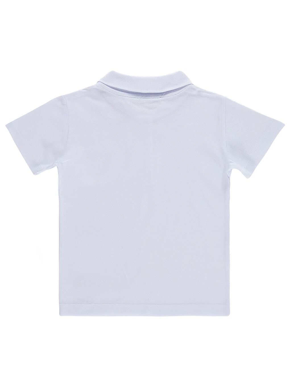 Boys Erkek Çocuk Palmiye Nakışlı Polo Yaka 2-5 Yaş Tişört - Beyaz-1