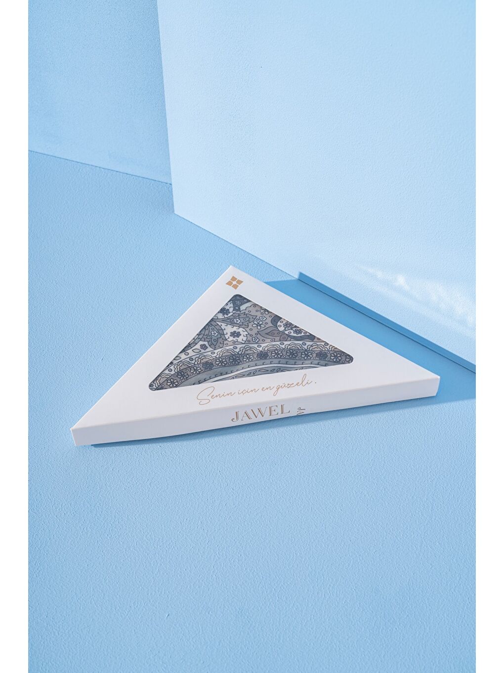 Haki Kadın Etnik Desen Soft Alinda Şal-2