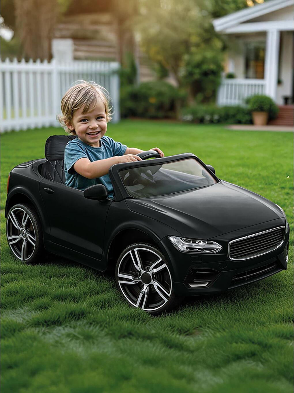 Grandex 12 Volt Uzaktan Kumandalı Akülü Araba - Siyah