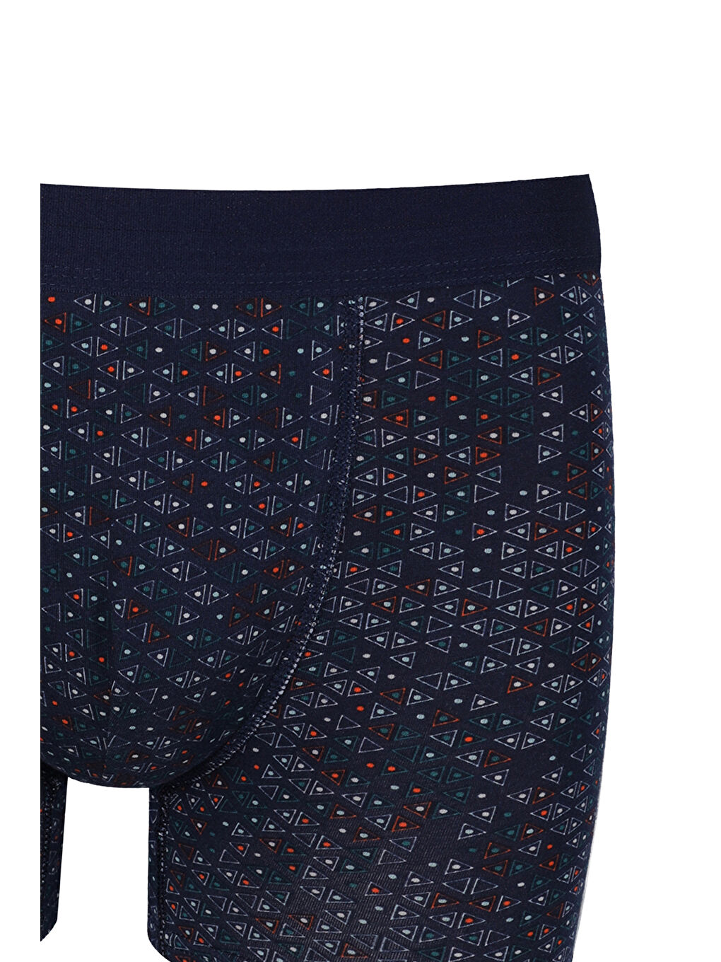 Lacivert Erkek Tekli Desenli Pamuklu Boxer-1