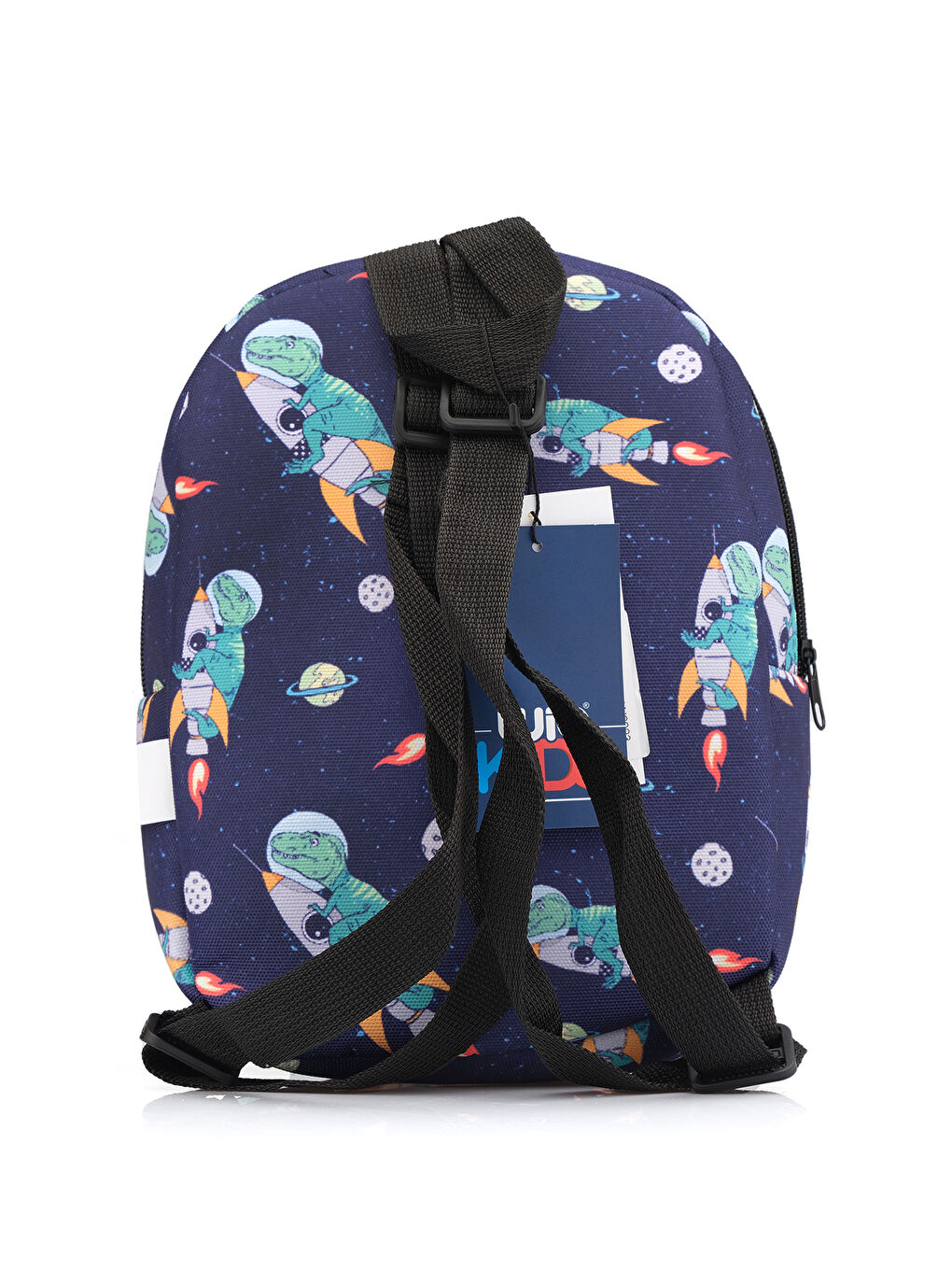 Lacivert Eğlenceli Baskı Tek Bölmeli Kreş Çanta-3