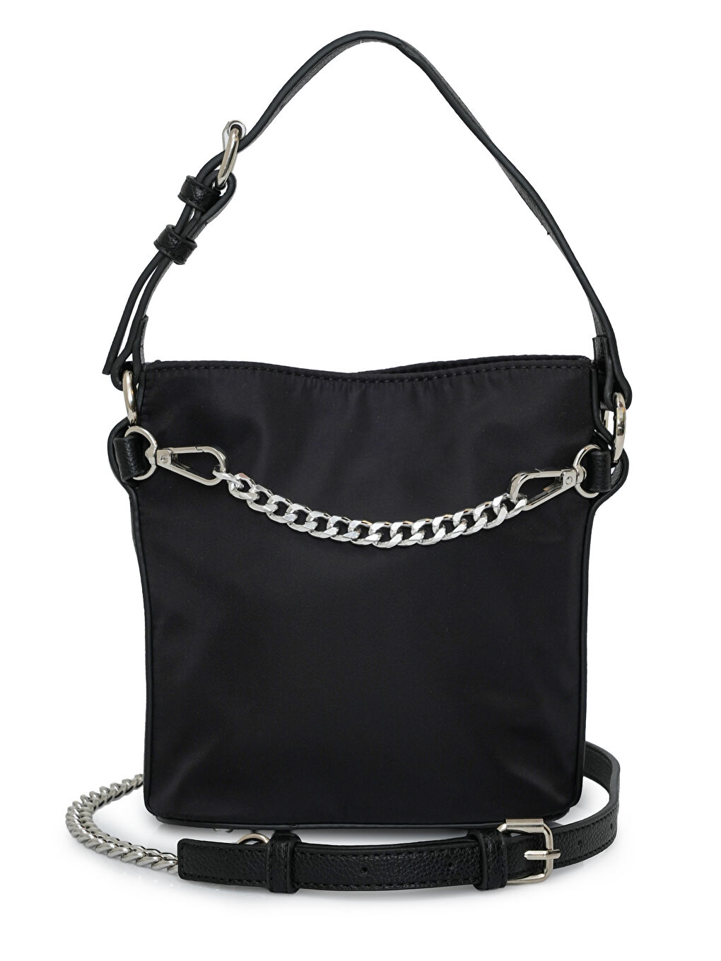 Siyah Zincir Detaylı Çapraz Askılı Kadın Çanta MB16-1