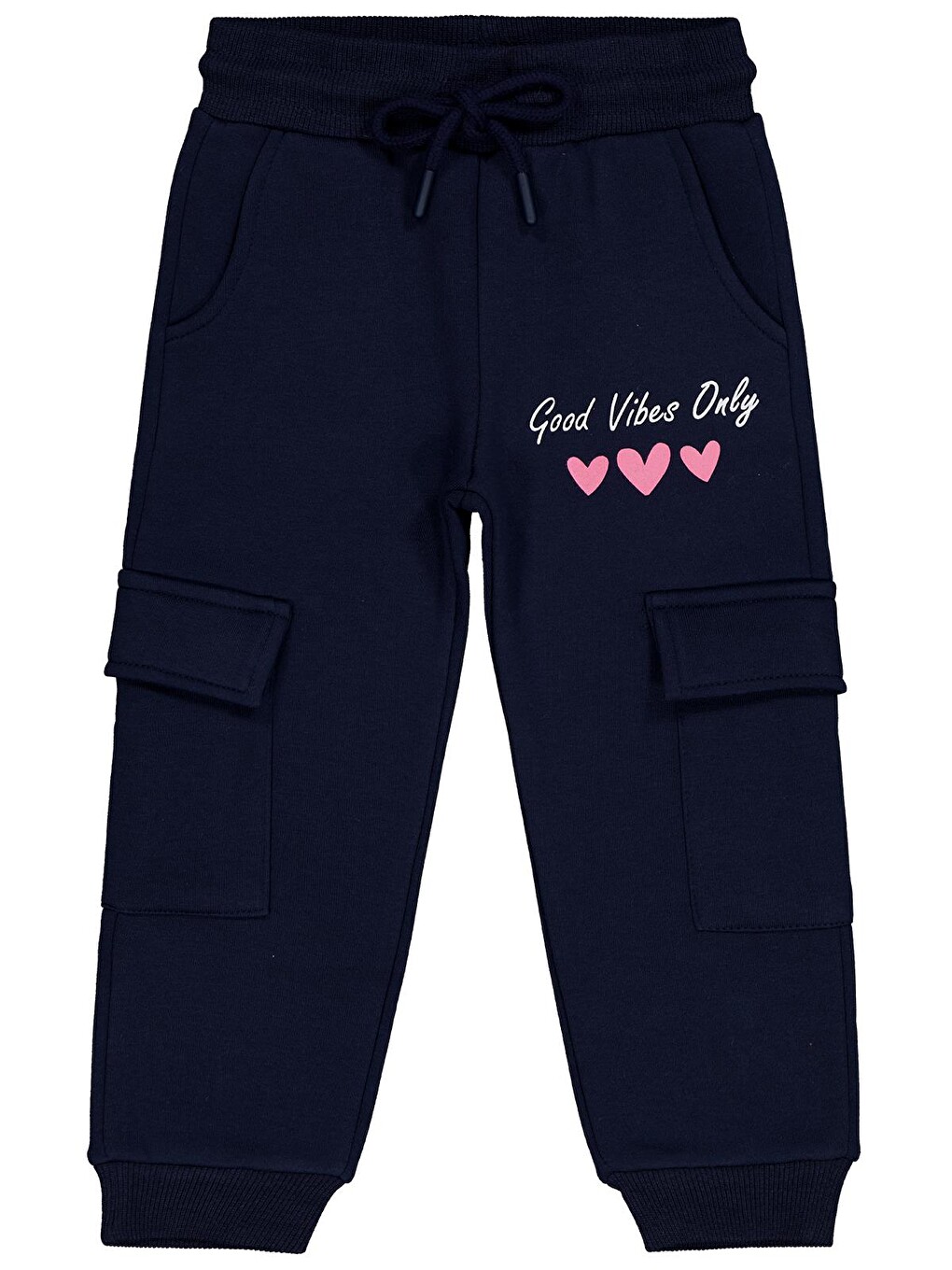 Girls Kargo Cepli 2-5 Yaş Eşofman Altı - Lacivert