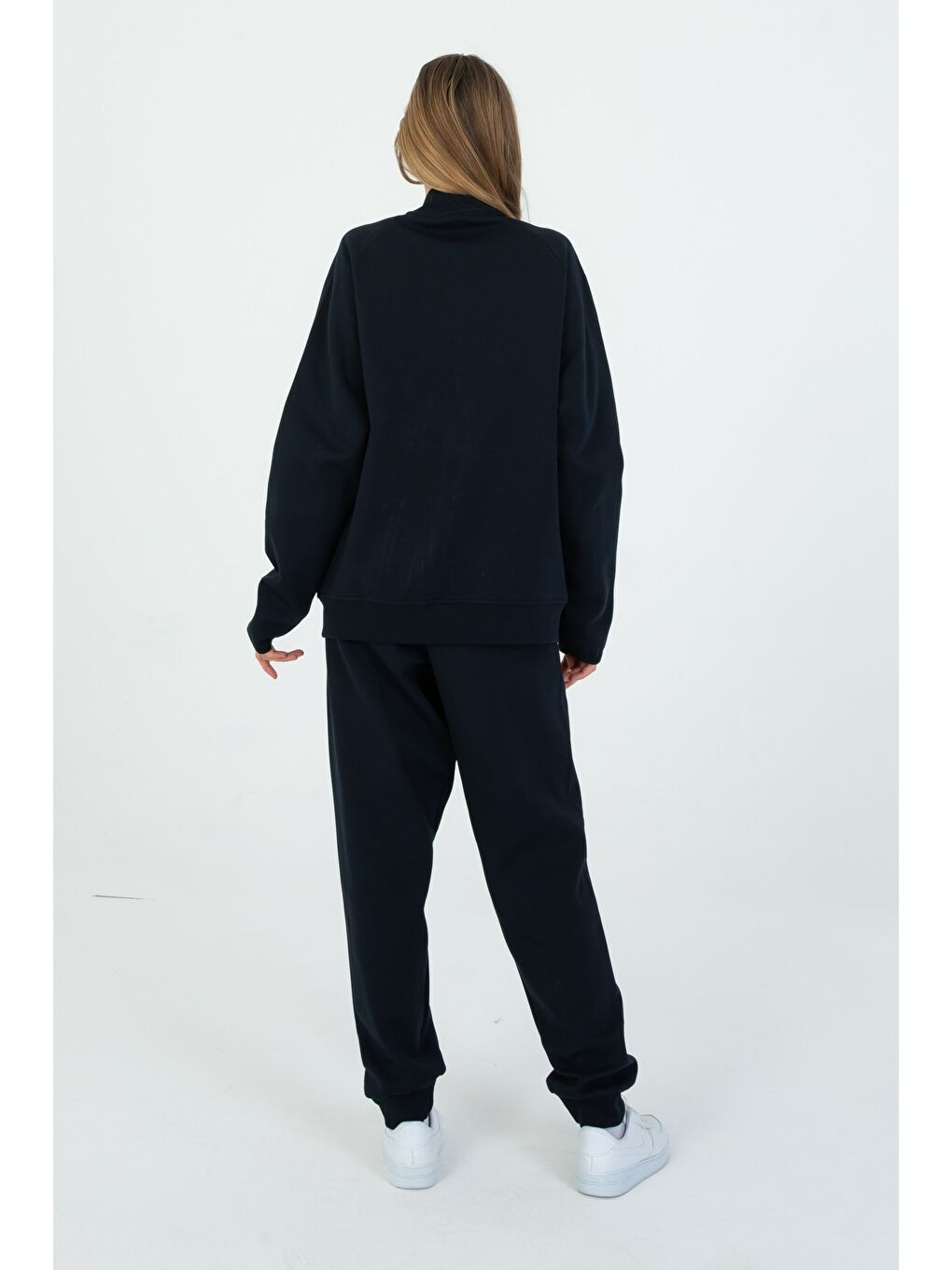 Lacivert Çocuk Ayarlanabilir Bel Fermuarlı Baskılı Eşofman Takım-3