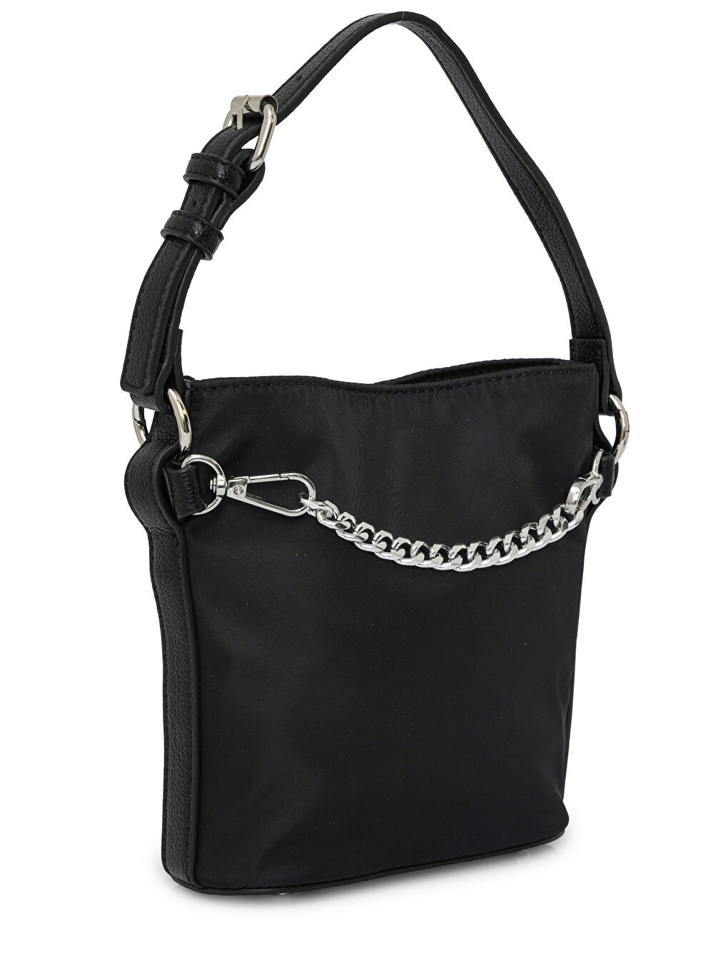 Siyah Zincir Detaylı Çapraz Askılı Kadın Çanta MB16-2