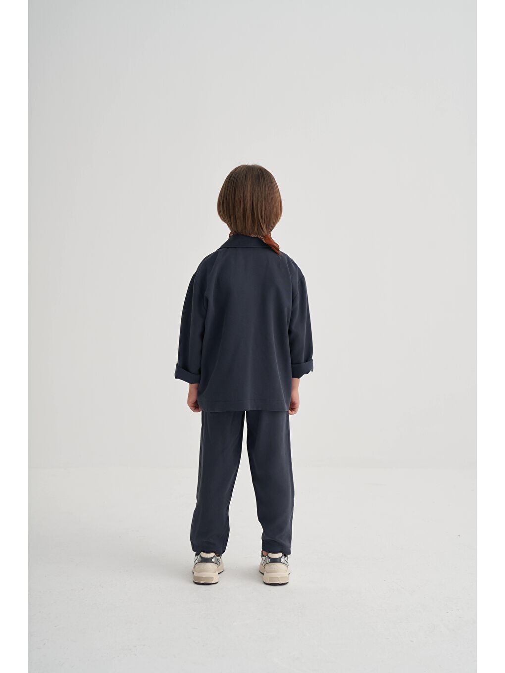 Erkek Çocuk Pamuklu Lacivert Ceket Ve Pantolon 2'Li Takım-2