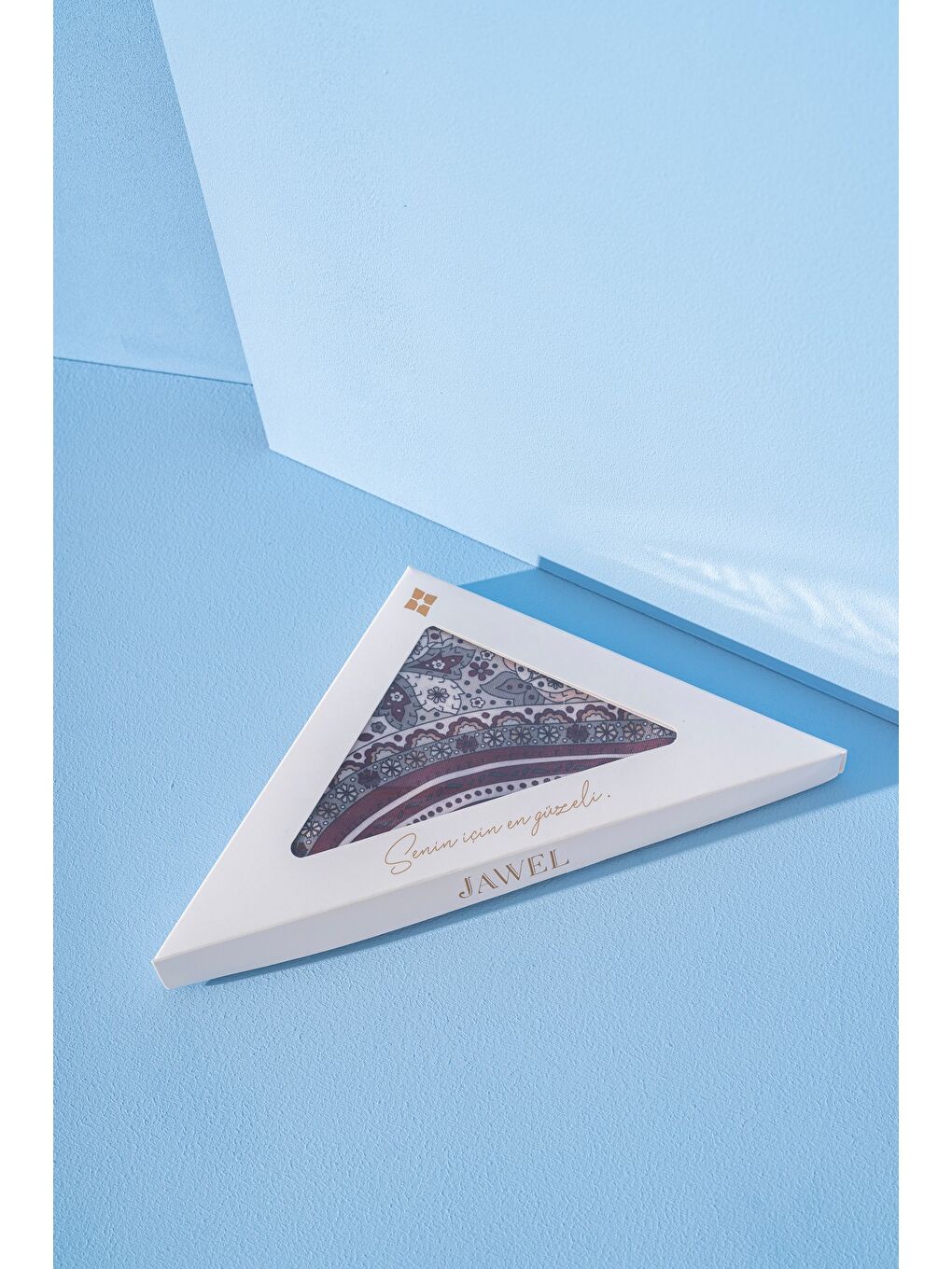 Bej Kadın Etnik Desen Soft Alinda Şal-2