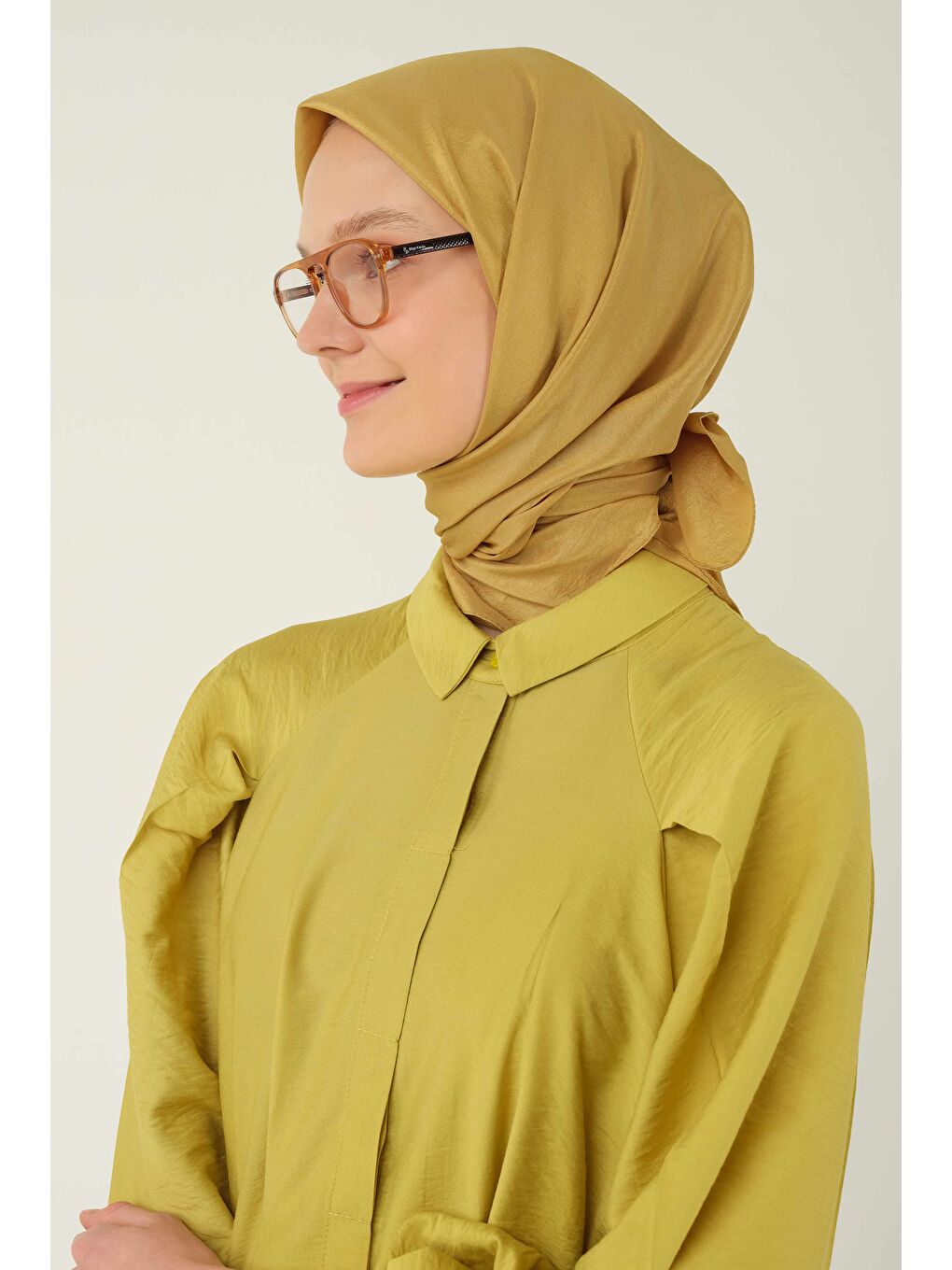 Soft Kraş Eşarp Asit Yeşili-1