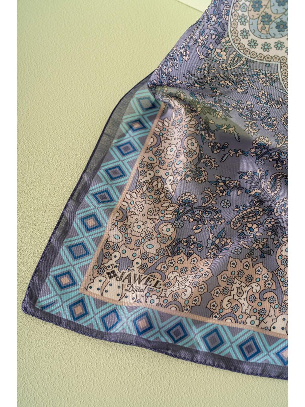 Mor Kadın Etnik Desen Soft Alinda Şal-1