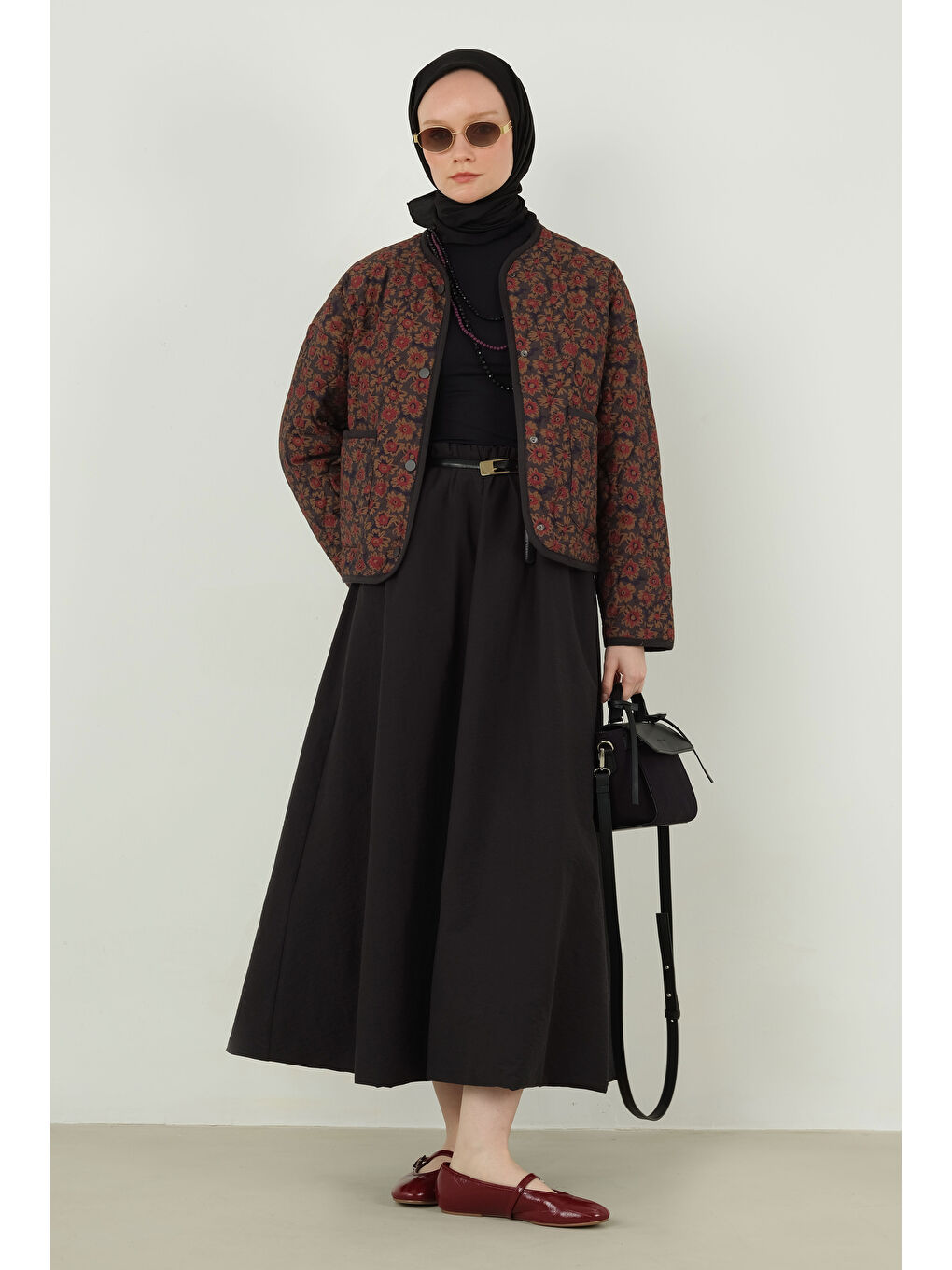 Soft Kraş Eşarp Siyah-2