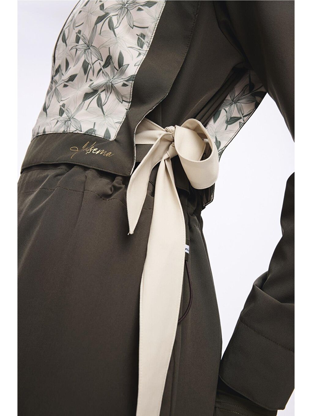 Kurdela Detaylı Haki 5 Parça Tam Tesettür Mayo Takımı 5008-7