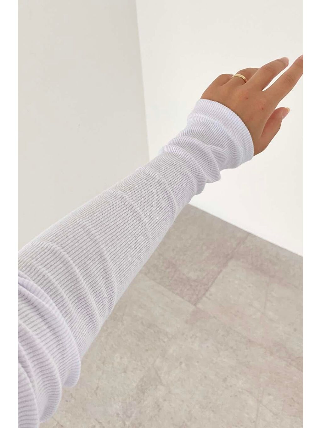 Balıkçı Yaka Fitilli Body Beyaz-3