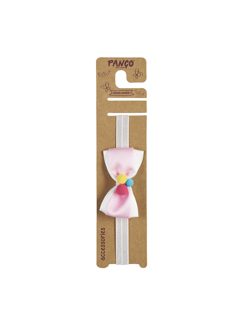 Kız Çocuk Kurdelalı Saç Bandı Pembe