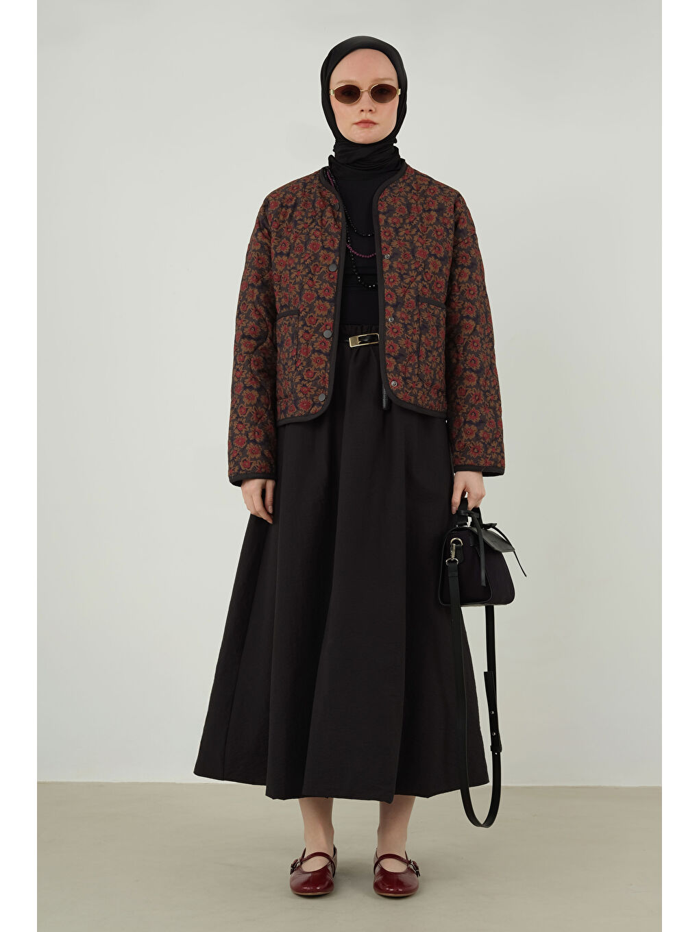 Soft Kraş Eşarp Siyah-4