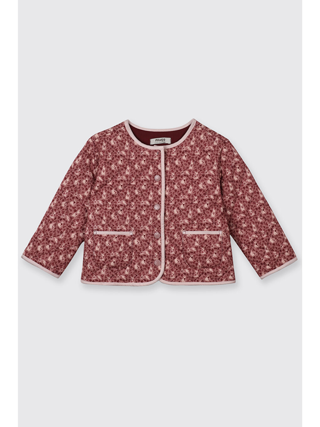 Pembe Kız Bebek Kapitone Gül Kurusu Ceket
