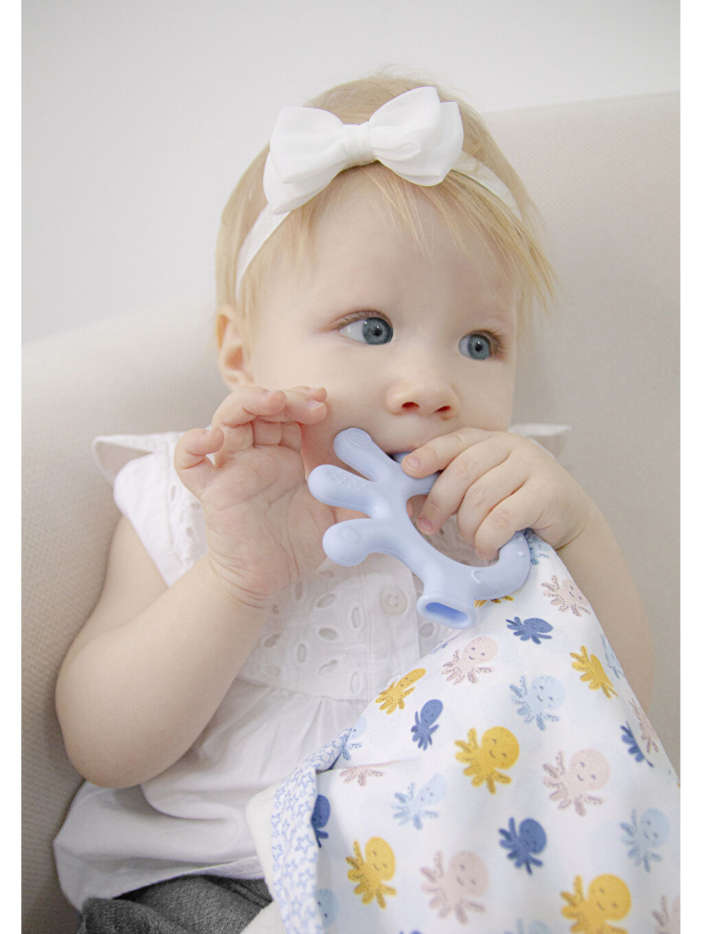 Diş Kaşıyıcılı Rahatlatıcı Uyku Arkadaşım Mavi-1