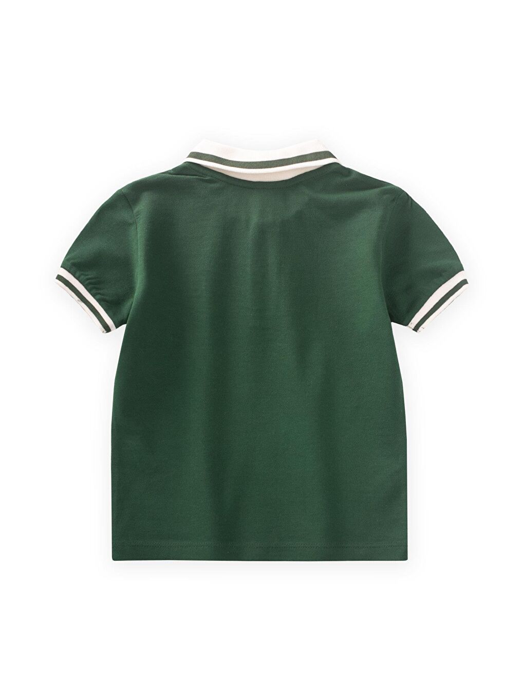 Haki Erkek Çocuk Polo Yaka Tişört-1