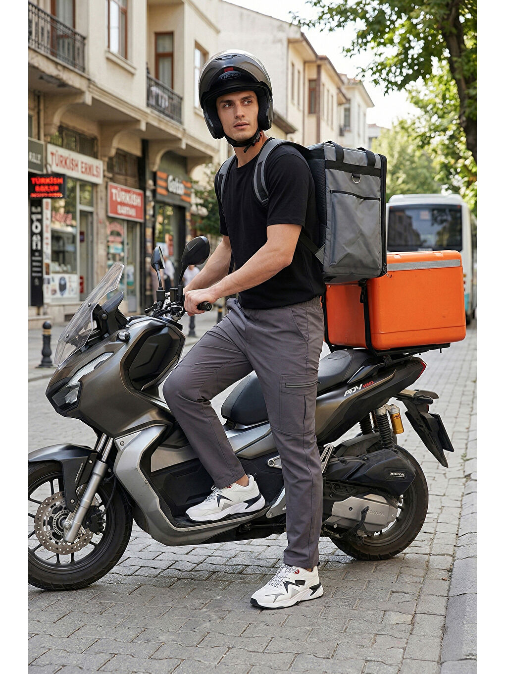 Gri Regular Fit Normal Bel Cep Detaylı Pantolon 693150-1