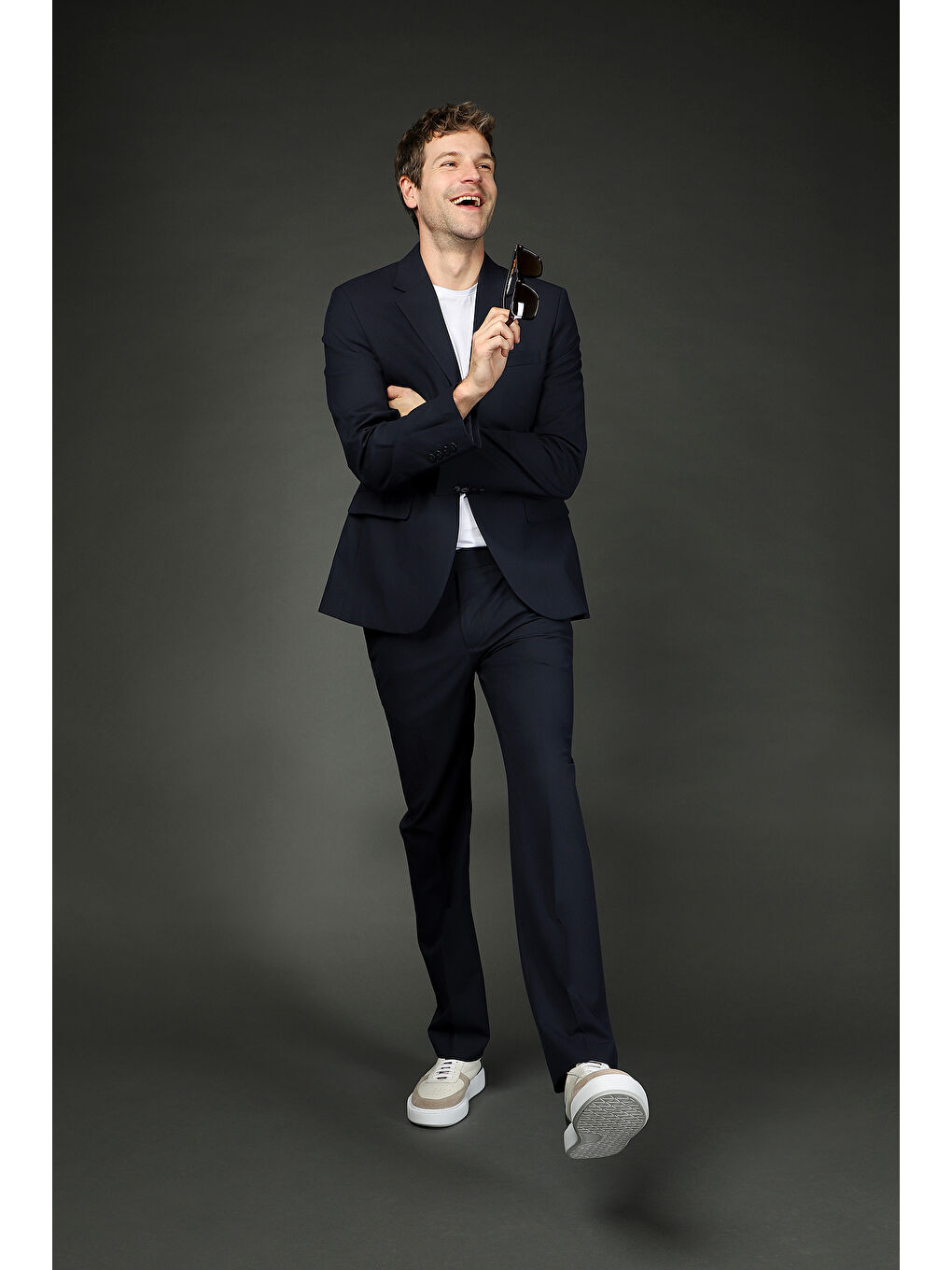 Lacivert Muscle Fit Süper Esnek Takım Elbise