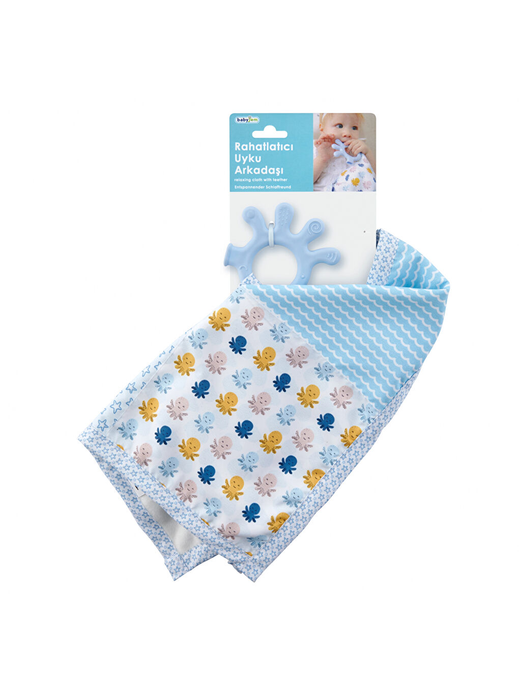 Diş Kaşıyıcılı Rahatlatıcı Uyku Arkadaşım Mavi-2