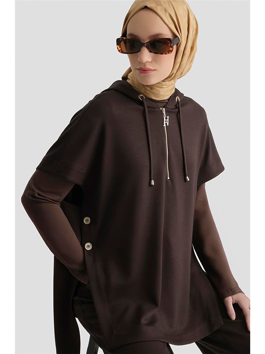 Kahverengi Modal Örme Takım Acı Kahve-1