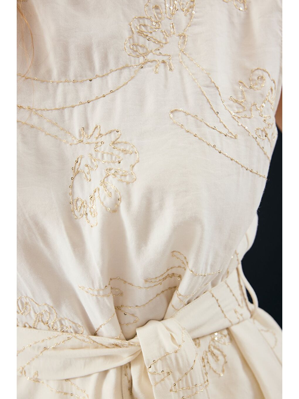 Bej Dina Bluz - Taş-6