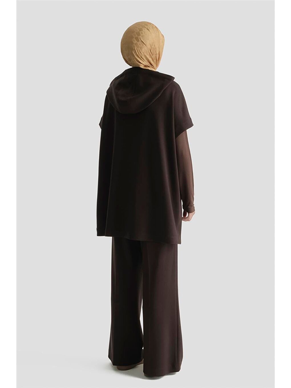 Kahverengi Modal Örme Takım Acı Kahve-4