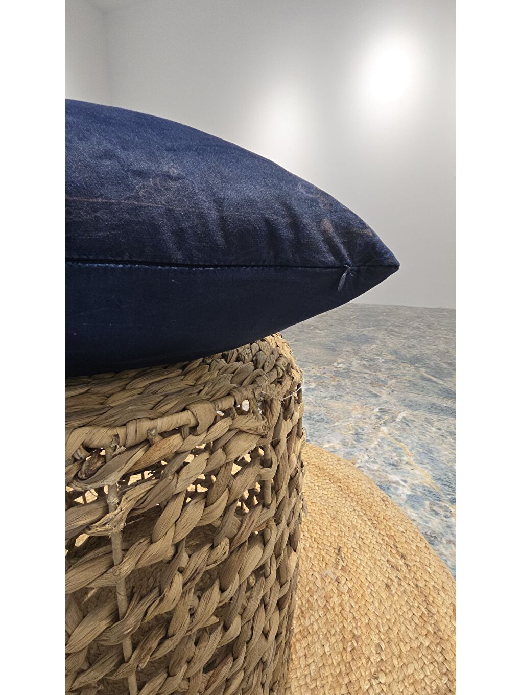 ASDIVA Mavi Ramazan Temalı Dekoratif Kırlent Kılıfı 43x43 cm - 2