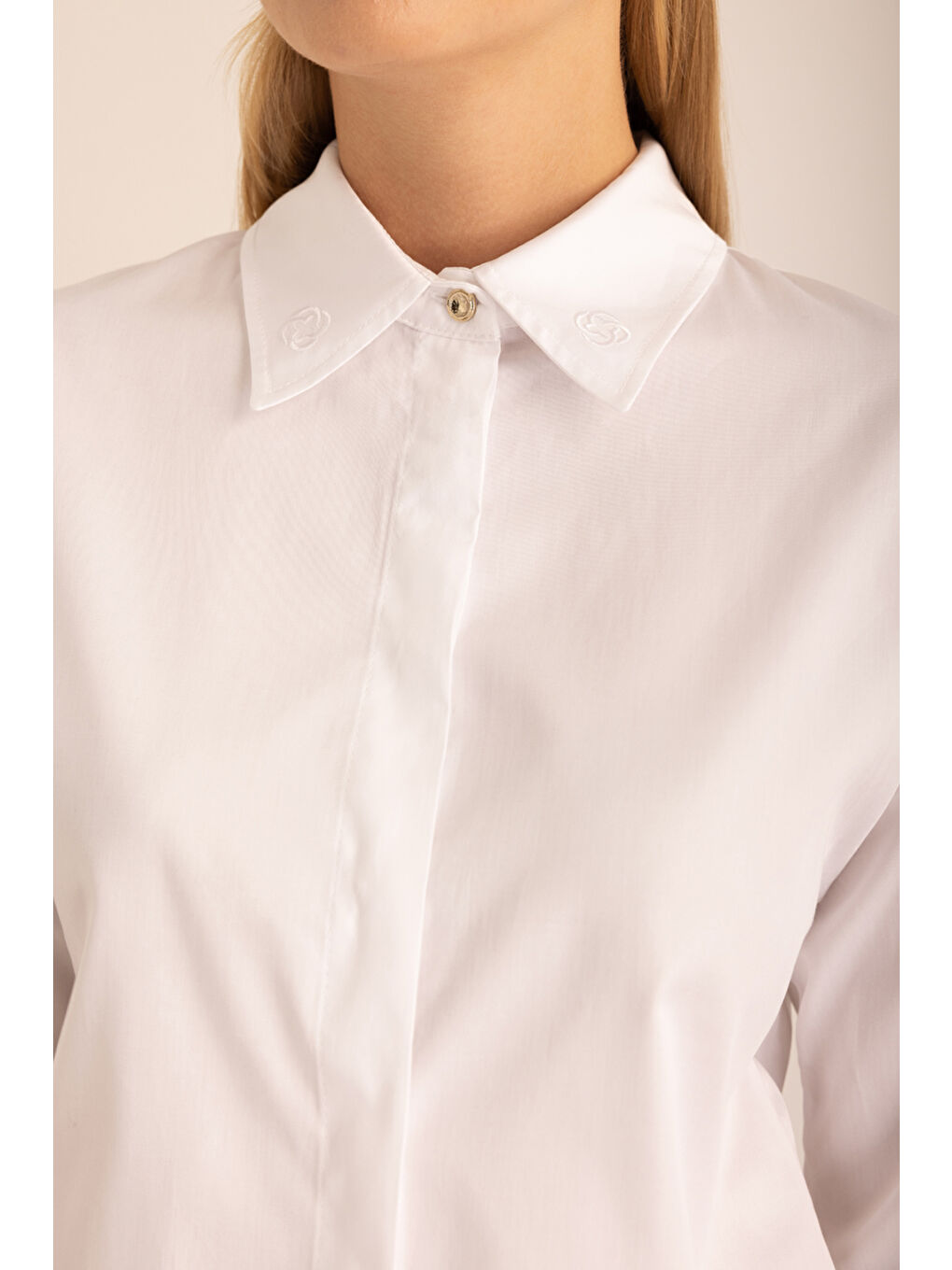 Beyaz Pamuk Gömlek-2