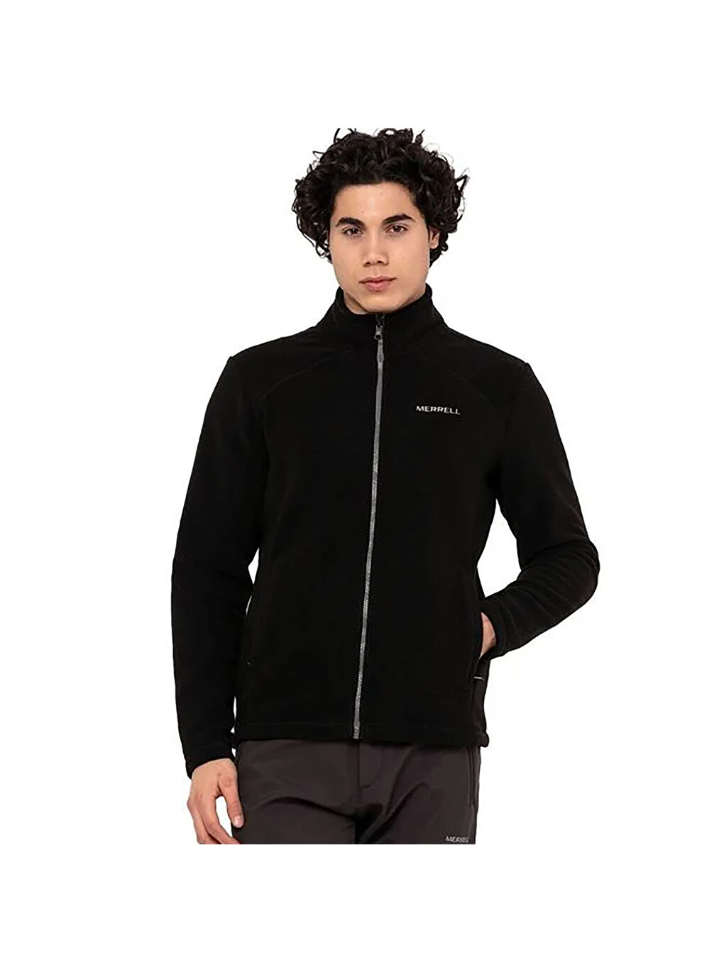 Pack Erkek Siyah Fermuarlı Sweatshirt-1