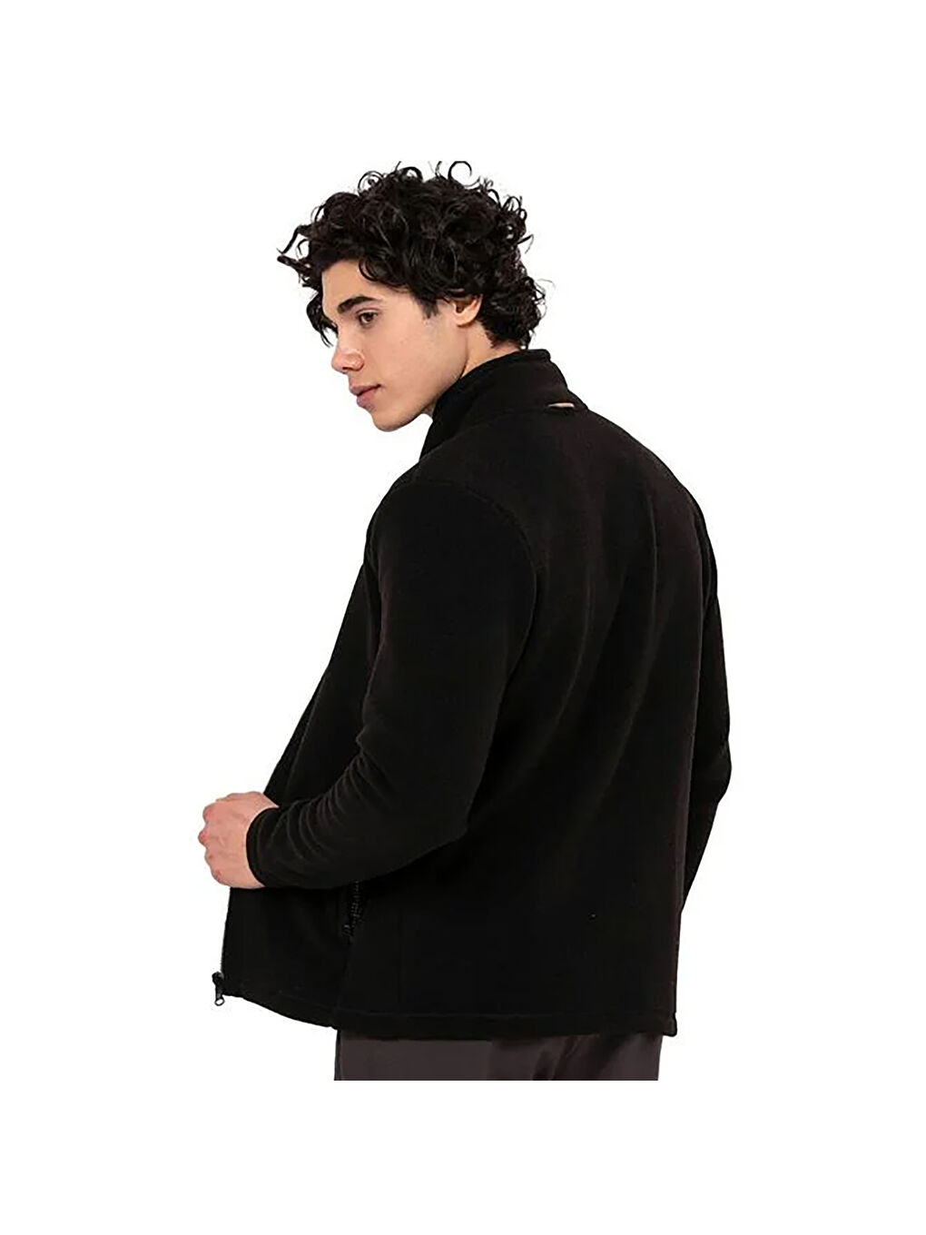 Pack Erkek Siyah Fermuarlı Sweatshirt-2