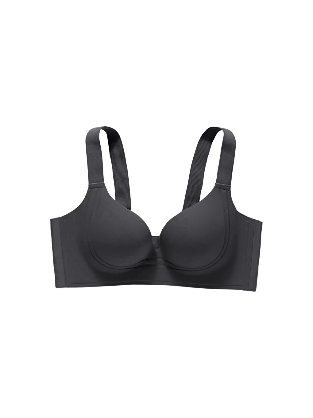 Siyah Kadın Kaplı Lazer Dikişsiz Pedli Sütyen