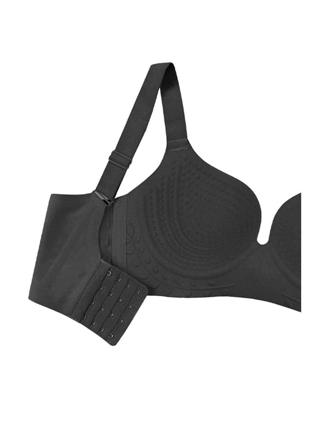 Siyah Kadın Kaplı Lazer Dikişsiz Pedli Sütyen-1