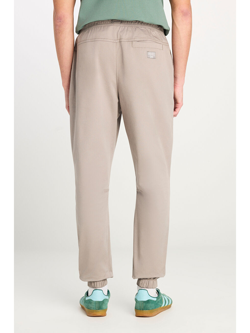 Regular Fit Normal Kesim Ribanalı Paça Pamuklu Gri Jogger Pantolon-3