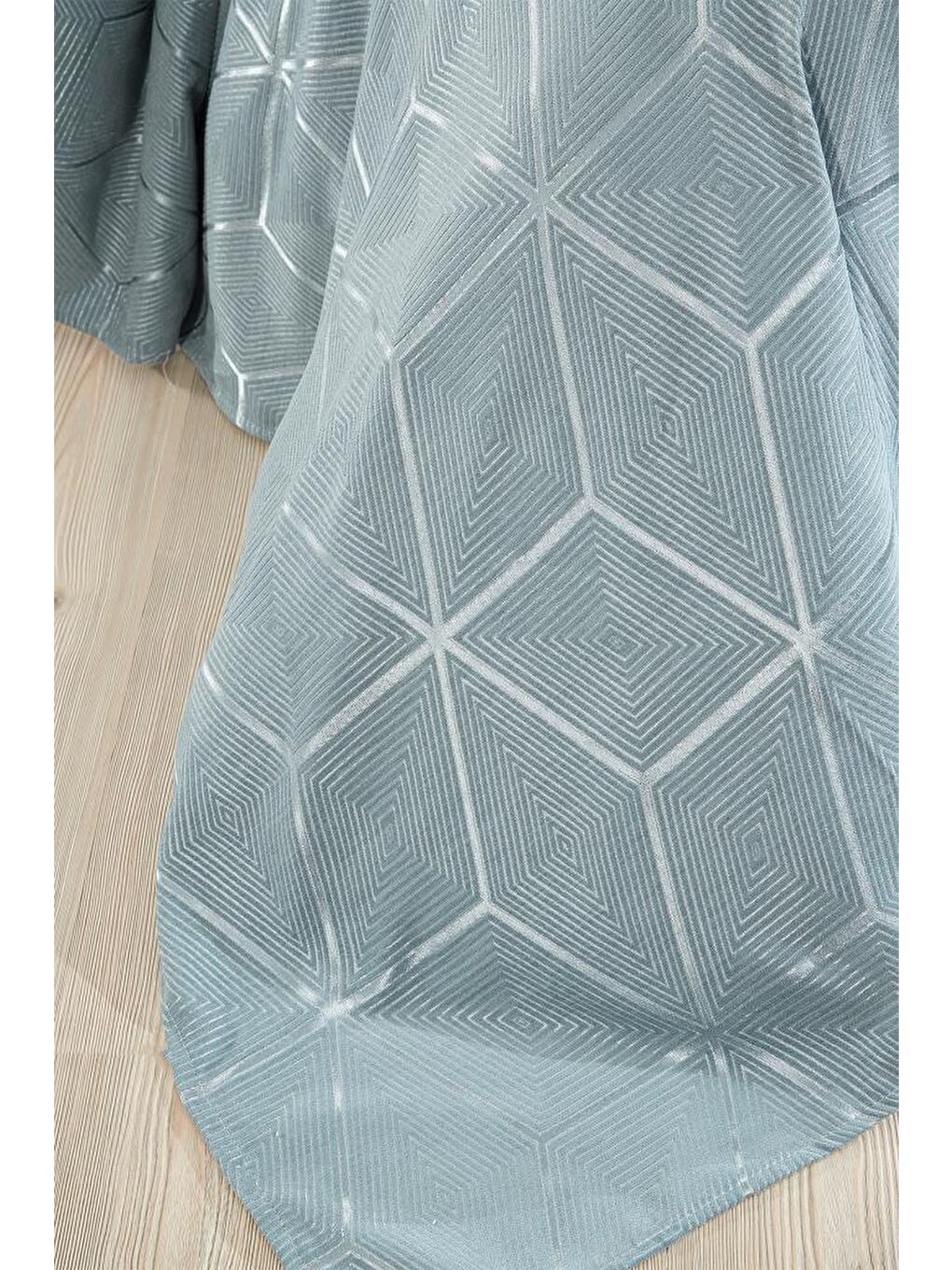 Verona 3 Parça Çift Kişilik Yatak Örtüsü Yeşil-4