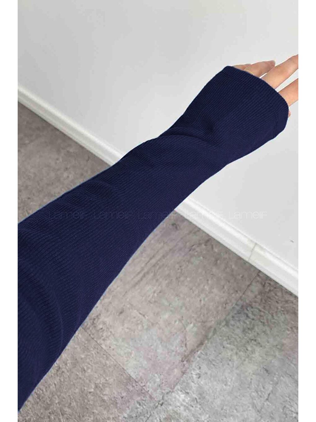 Balıkçı Yaka Fitilli Body Lacivert-3