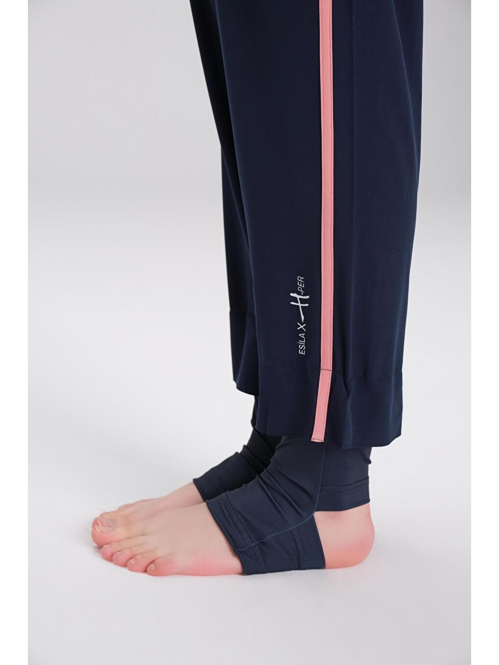 Esila H-Per Lacivert 6 Parça Jileli Tam Tesettür Mayo Takımı 3125-5