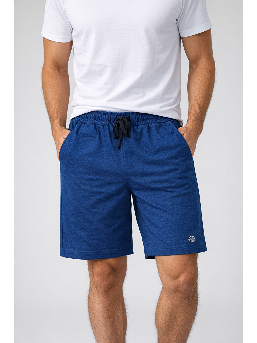 Mavi Erkek Pamuklu Şort Kapri 412 Saks-3