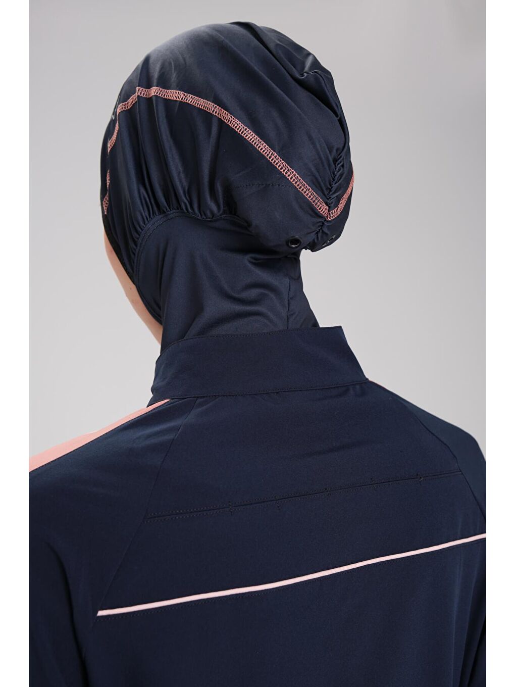 Esila H-Per Lacivert 6 Parça Jileli Tam Tesettür Mayo Takımı 3125-11