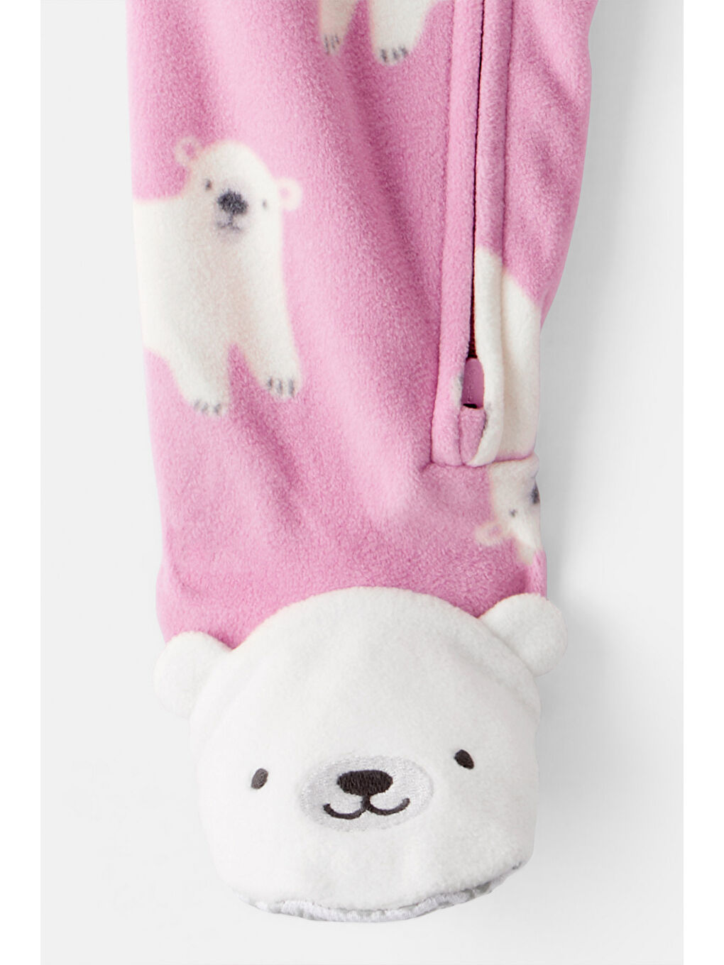 Kız Bebek Kırmızı Polar Tulum-3