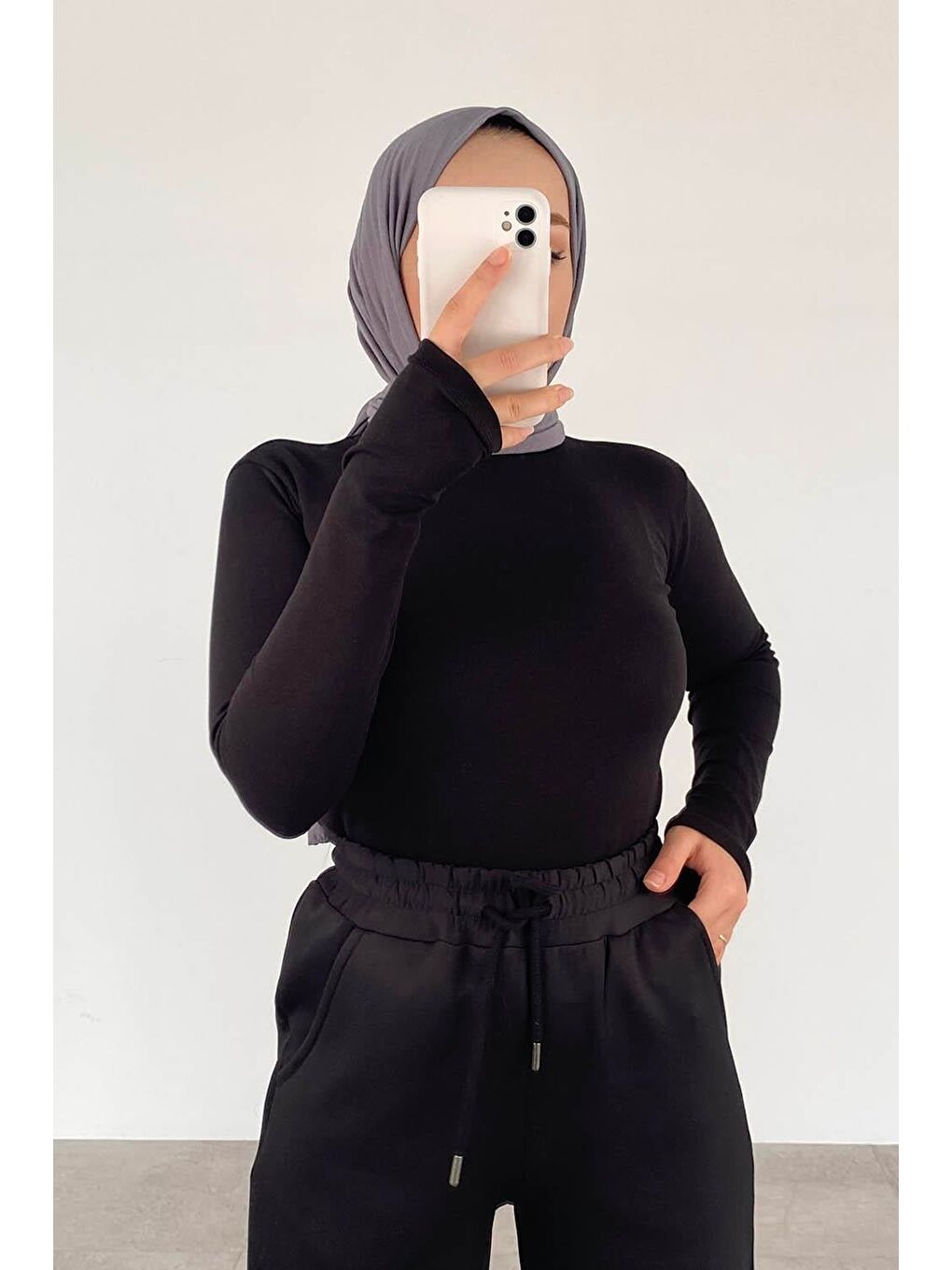 Balıkçı Yaka Fitilli Body Siyah-2