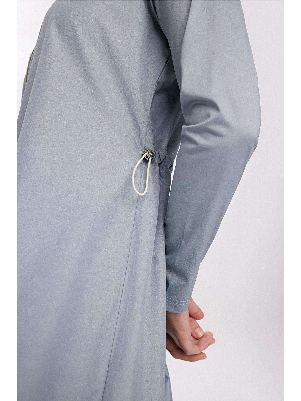 Turkuaz Açık Mavi Jileli 5 Parça Tam Tesettür Mayo Takımı 6025-3